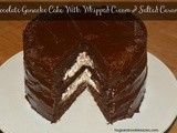 Chocolate Ganache Cake Filled With Salted Caramel & Whipped Cream