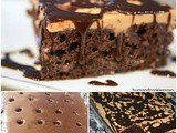 Chocolate Peanut Butter Poke Cake