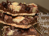 Chocolate Raspberry Fudge Bars