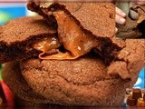 Chocolate sugar cookies stuffed with rolos