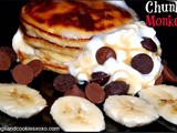 Chunky monkey chocolate chip banana pancakes