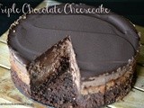 Copycat Cheesecake Factory Triple Chocolate Cheesecake