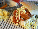 Crockpot Meatball Parm Sandwiches