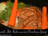 Crockpot Rotisserie Chicken Soup