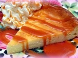 Crustless cheesecake + salted caramel=omg