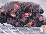 Extra Decadent Chocolate Raspberry Cookies