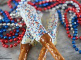 Firecracker Caramel Chocolate Pretzels