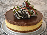 Ganache Cheesecake with Strawberries