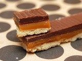 Homemade twix bars