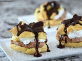 Hot Fudge Chocolate Mousse Cream Puffs