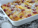 Lemon Raspberry Bread Pudding