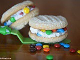 M and m Buttercream Sandwich Cookies