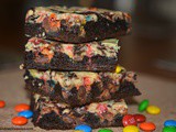 M & m Cheesecake Brownies