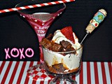 Mini brownie trifle sundae