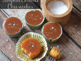 Mini Pumpkin Cheesecakes with Salted Caramel