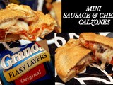 Mini sausage & cheese calzones