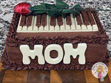 Mother’s Day Piano Cake