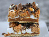 No-Bake Butterfinger Caramel Bars