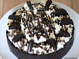 No Bake Chocolate Chip Oreo Ganache Cheesecake