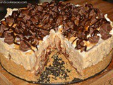 No-Bake Hot Fudge Rolo Cheesecake