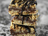 Oatmeal Peanut Butter Fudge Bars