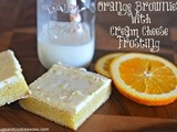 Orange Brownies With Orange Cream Cheese Frosting