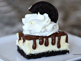 Oreo Hot Fudge Cheesecake Bars