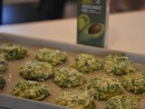 Oven fried broccoli bites with avocado cream dipping sauce....good eats right here