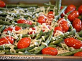 Parmesan roasted green beans & plum tomatoes