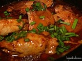 Peach Bourbon Crockpot Chicken