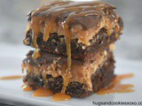 Peanut Butter Caramel Turtle Brownies