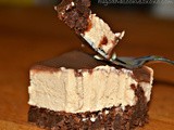 Peanut butter cheesecake brownie bars with ganache