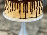 Peanut Butter Chocolate Drip Cake