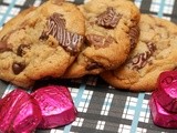 Peanut butter cup & dove raspberry cookies