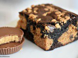 Peanut Butter Cup Fudge Brownies