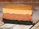 Peanut butter & nutella oreos cheesecake bars