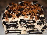 Peanut Butter Oreo Ice Box Cake