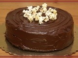 Popcorn infused cake