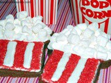 Popcorn Themed Sugar Cookies