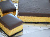 Pumpkin Cheesecake Bars with Ganache