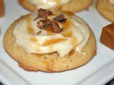 Pumpkin Cookies with Caramel Frosting