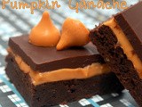 Pumpkin kiss ganache brownies