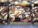 Raspberry Butter Bars with Dark Chocolate Chunks