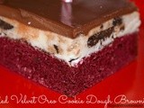 Red Velvet Oreo Brownies