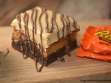 Reese’s Stuffed Brownie and Peanut Butter Frosting