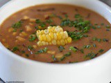 Roasted Corn Chowder with Cheddar Cheese