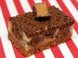 Rolo cheesecake bars....insanely delish