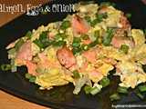 Salmon, eggs & onion