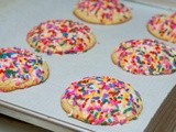 Scrumptious bakery style sprinkle cookies