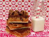 Shortcut cookie dough billionaire bars